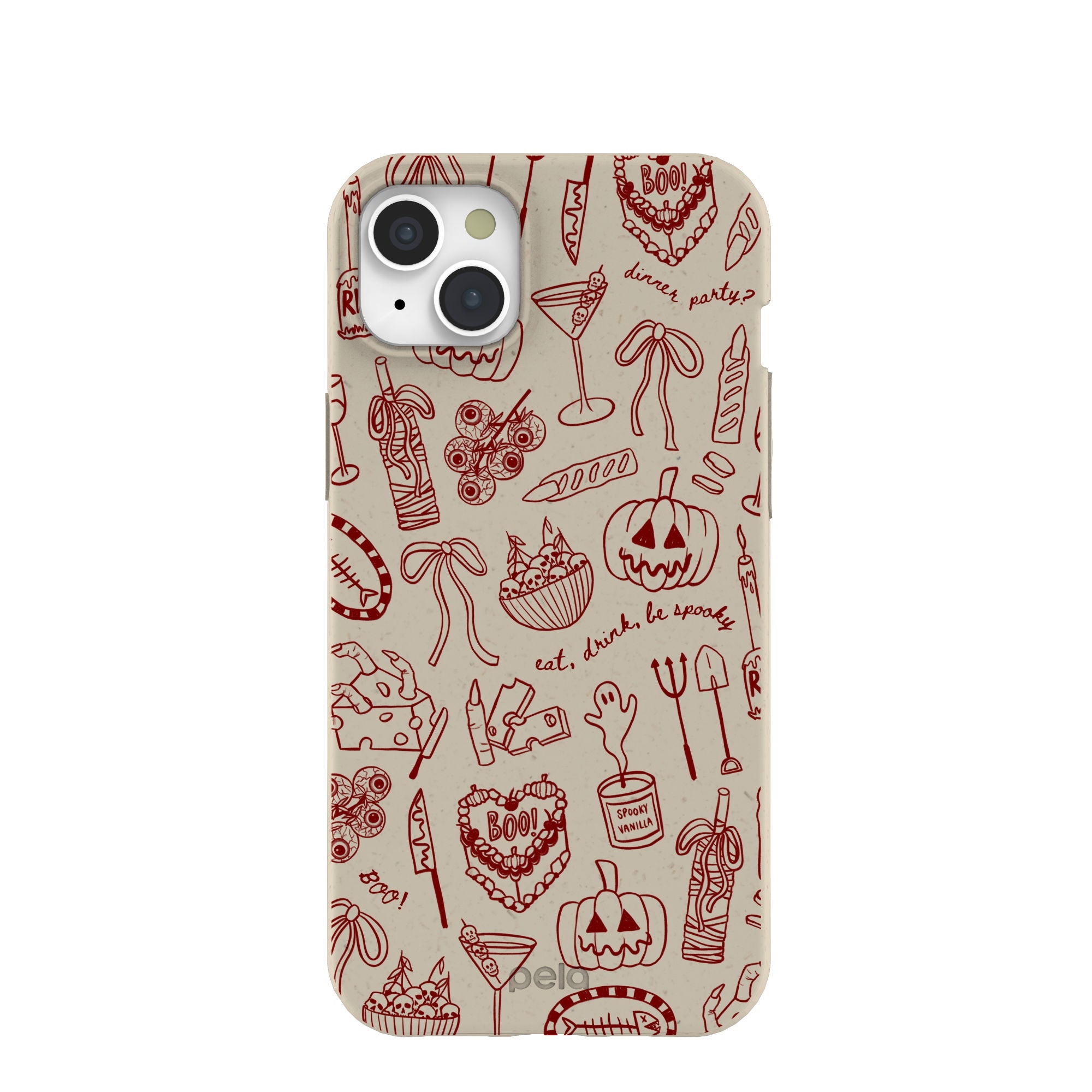 London Fog Spooky Dinner Party iPhone 15 Plus Case Refurbished - Pela Case refurbished available on Cerqular