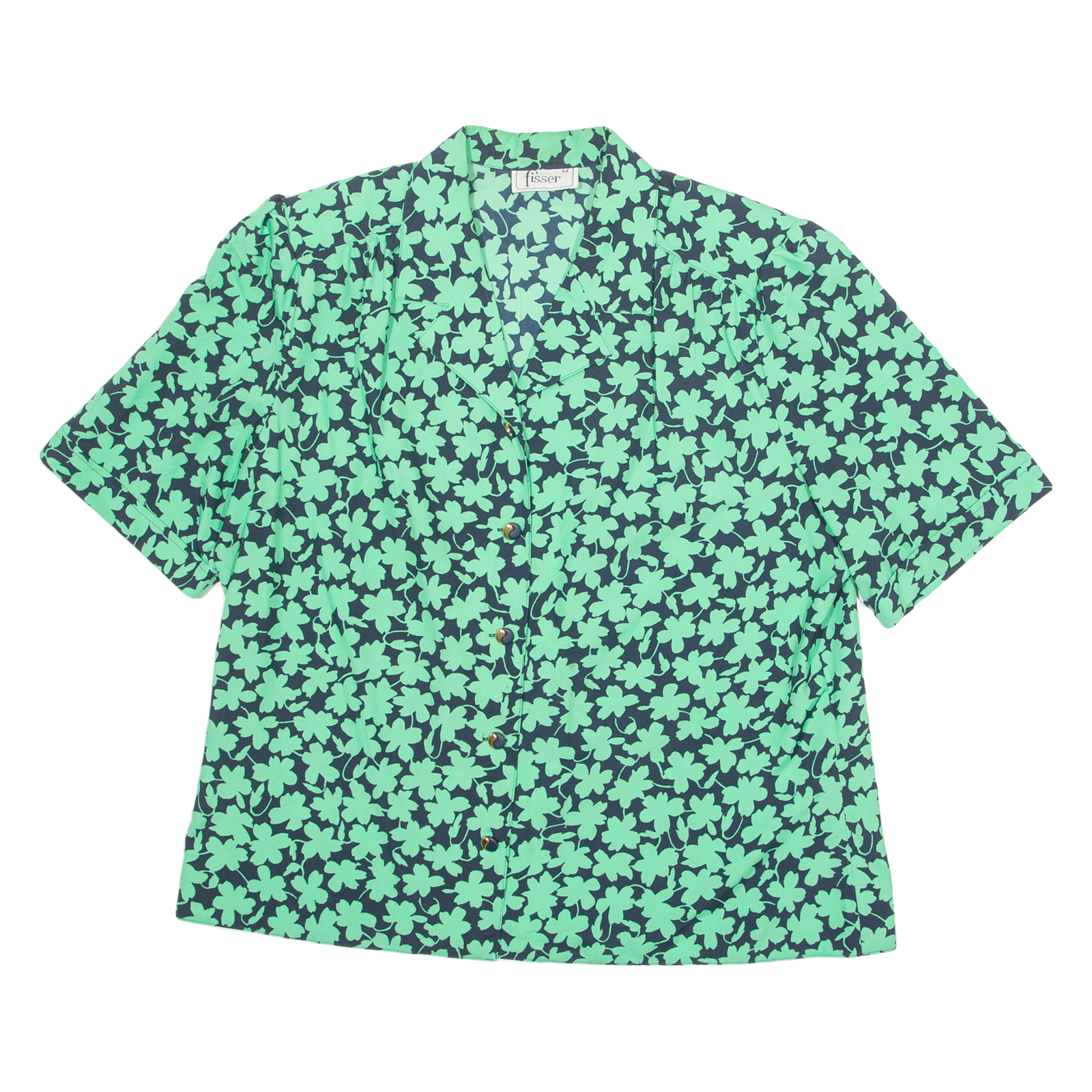 Buy Womens Printed Blouse Green V-Neck Floral M Refurbished - $16.89 Womens Printed Blouse Green V-Neck Floral M Refurbished - N/A refurbished available on Cerqular