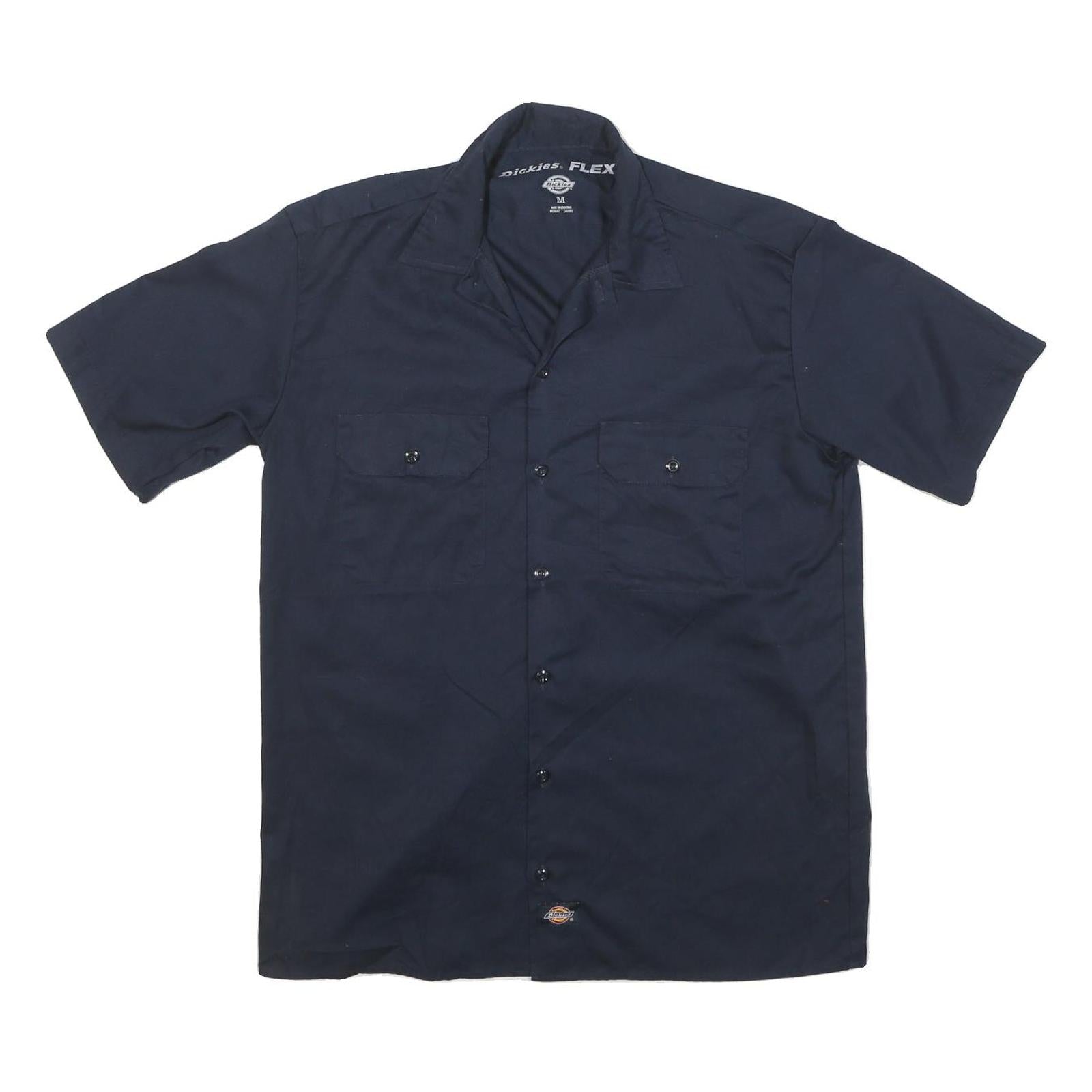 DICKIES Mens Blue Work Shirt M Cotton Blend Button Pocket Casual Utility Refurbished - N/A refurbished available on Cerqular