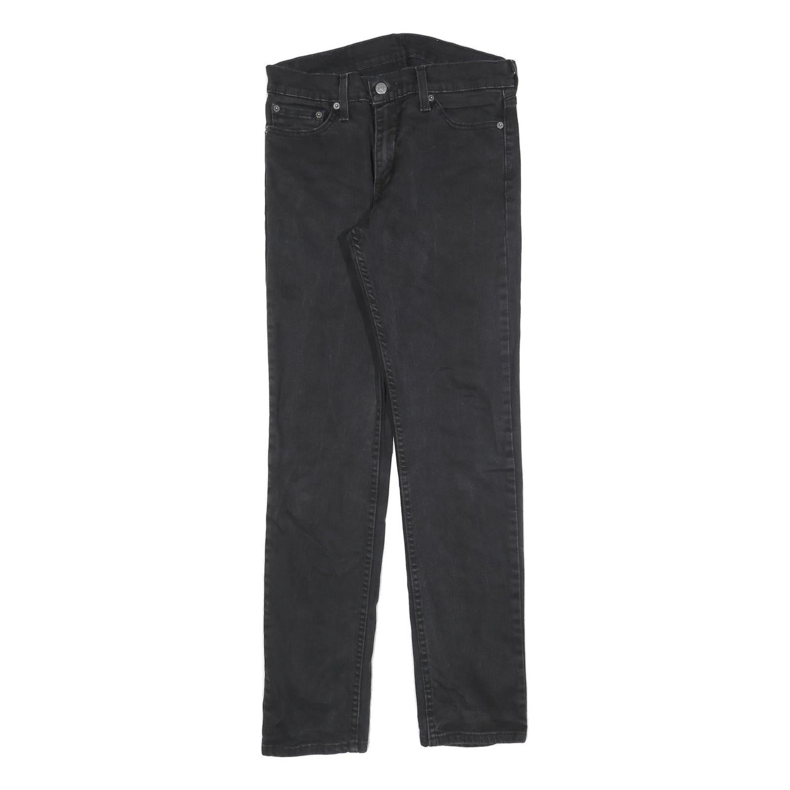 LEVI'S 511 Slim Mens Black Slim Skinny Denim Medium W30 L32 Jeans Zip Refurbished - N/A refurbished available on Cerqular