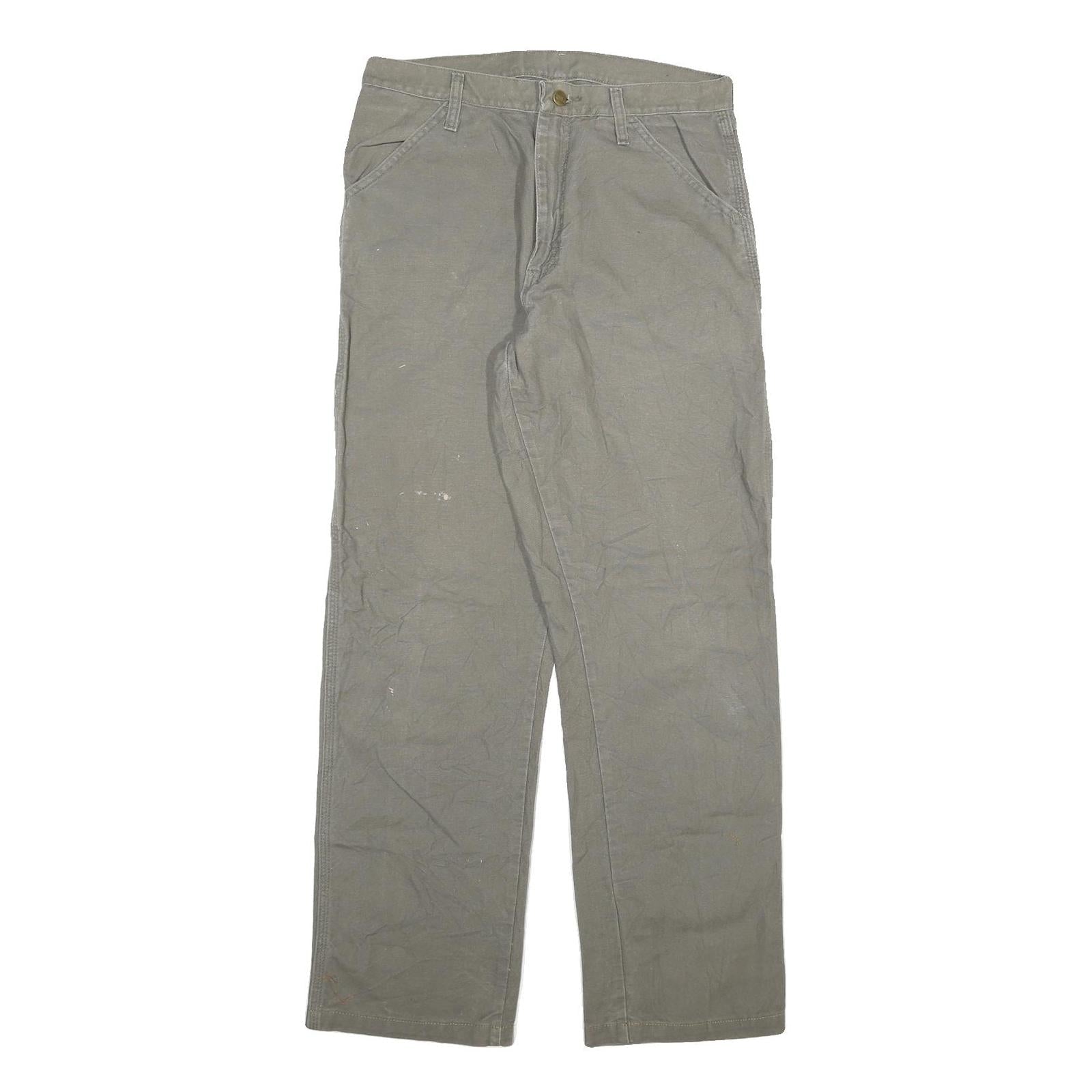 CARHARTT Mens Regular Fit Straight Cotton Blend Workwear W30 L31 Durable Zip Refurbished - N/A refurbished available on Cerqular