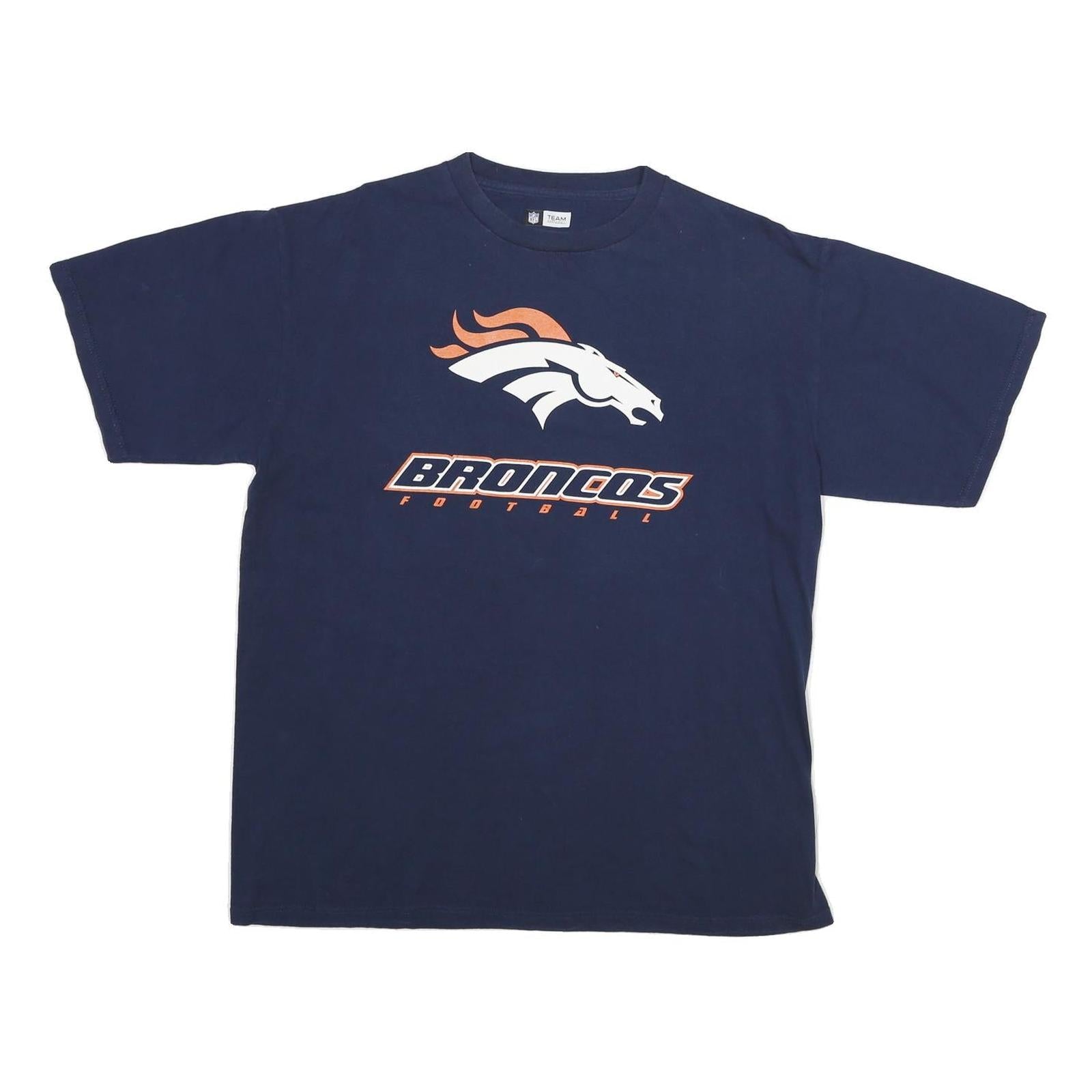 Buy NFL Mens Blue Denver Broncos Graphic T-Shirt L Short Sleeve Crew Neck Football Refurbished - $22.09 NFL Mens Blue Denver Broncos Graphic T-Shirt L Short Sleeve Crew Neck Football Refurbished - N/A refurbished available on Cerqular