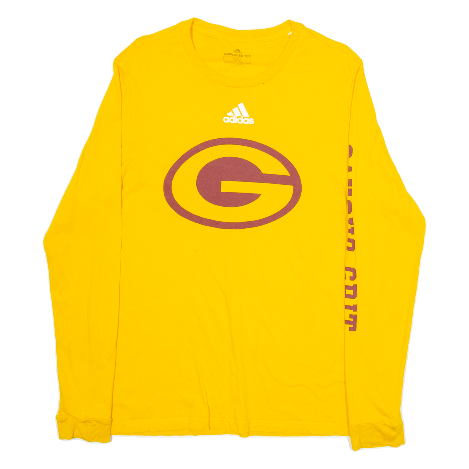 ADIDAS Green Bay Packers Mens T-Shirt Yellow Long Sleeve USA M Refurbished - N/A refurbished available on Cerqular