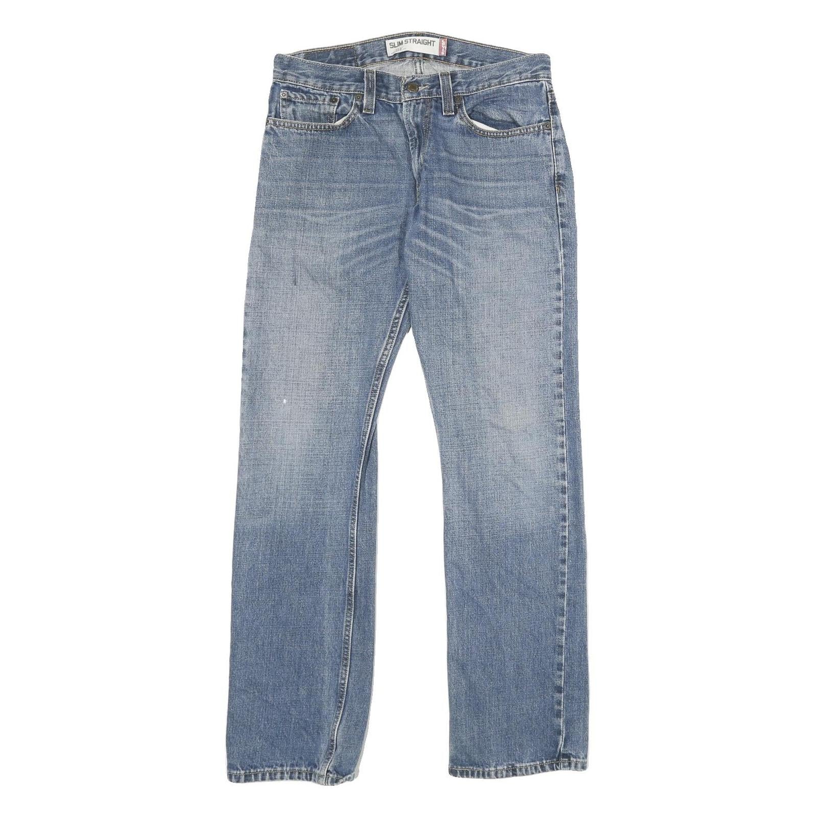 LEVI'S 514 Mens Slim Jeans Blue Denim Light W31 L32 Straight Cotton Zip Refurbished - N/A refurbished available on Cerqular