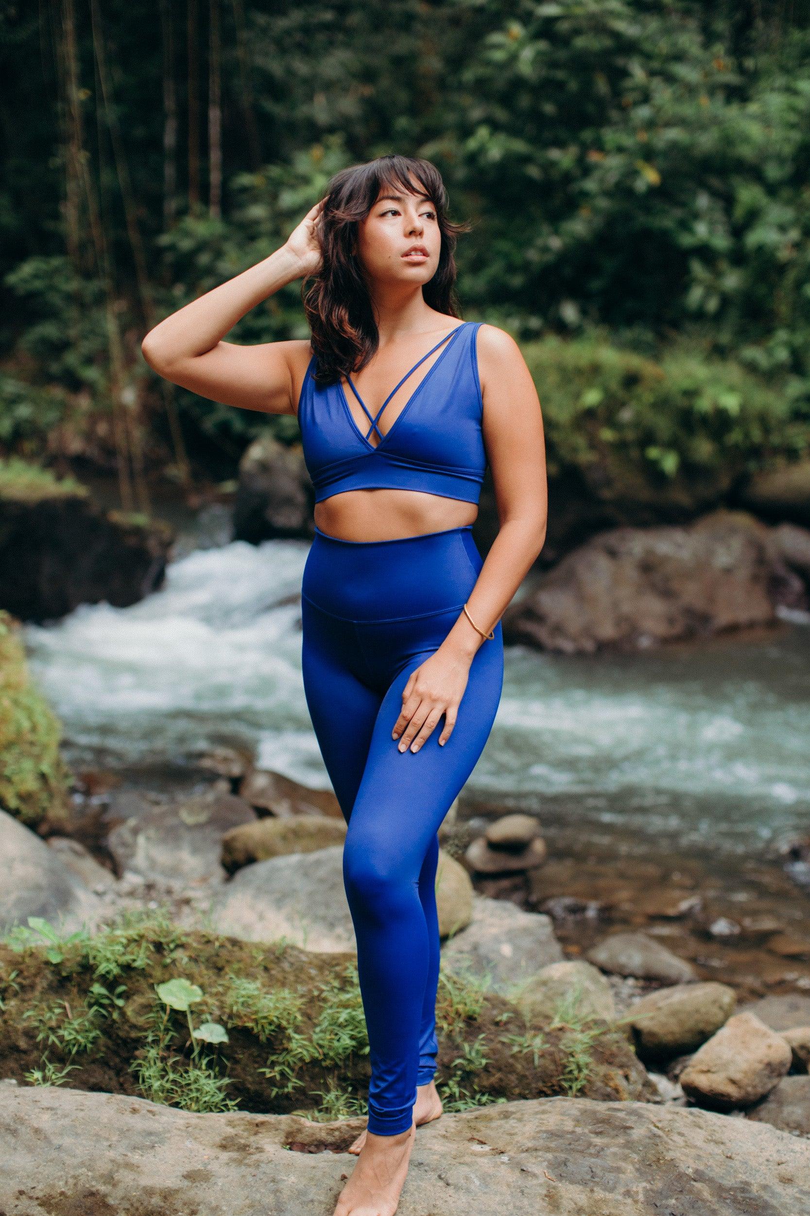 SPIRITUAL WARRIOR LEGGINGS - COLORS | Color: NIGHT | Size: L Refurbished - Inhala Soulwear refurbished available on Cerqular