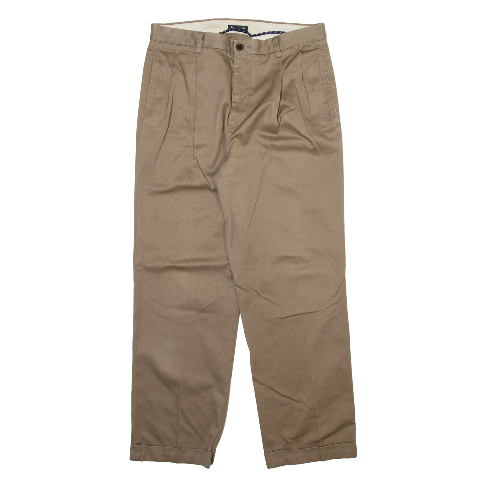 NAUTICA Mens Trousers Beige Regular Straight W32 L30 Refurbished - N/A refurbished available on Cerqular