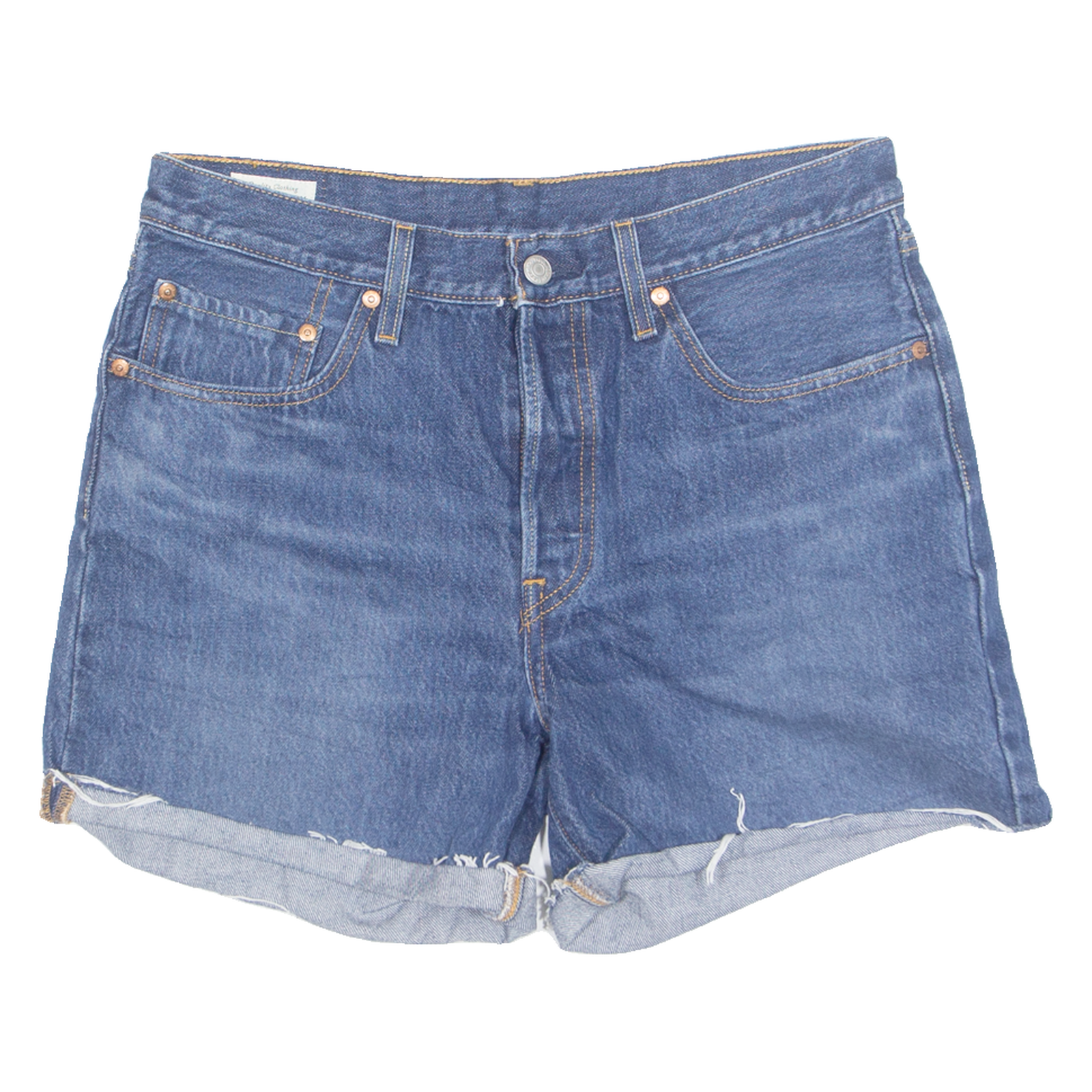 LEVI'S Turn Up 501 Premium E Womens Denim Shorts Blue M W32 Refurbished - N/A refurbished available on Cerqular