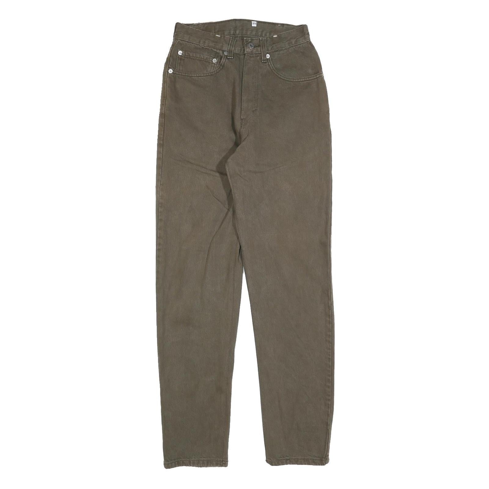 LEVI'S 550 Tapered Womens Jeans Brown Regular Tapered Denim Medium W25 L32 Refurbished - N/A refurbished available on Cerqular