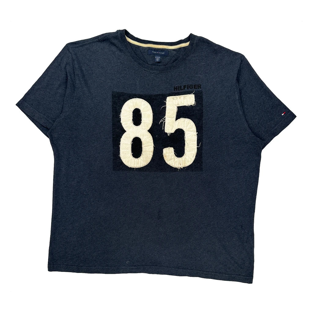 Buy 85 Tommy Hilfiger T-Shirt - XL Blue Cotton Refurbished - $26.79 85 Tommy Hilfiger T-Shirt - XL Blue Cotton Refurbished - Thrifted (note: this is a term often used to describe second- refurbished available on Cerqular