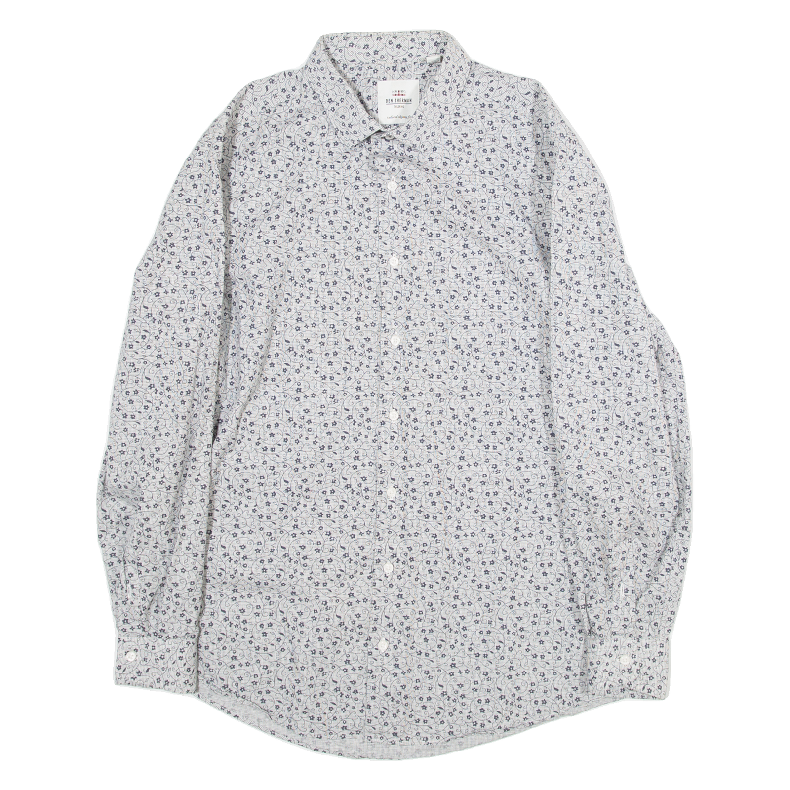 Buy BEN SHERMAN Mens Shirt Grey Crazy Pattern Long Sleeve M Refurbished - $23.39 BEN SHERMAN Mens Shirt Grey Crazy Pattern Long Sleeve M Refurbished - N/A refurbished available on Cerqular