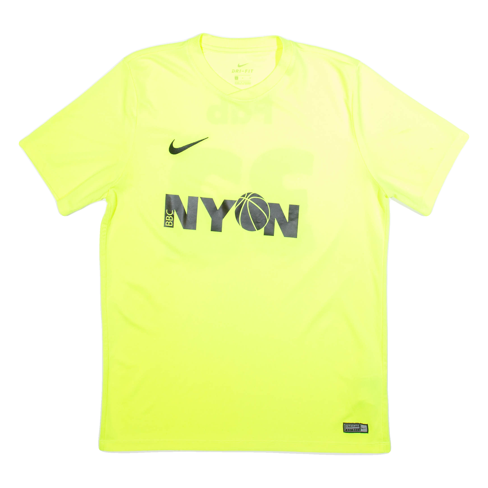 NIKE Nylon Mens Football Shirt Jersey Yellow L Refurbished - N/A refurbished available on Cerqular
