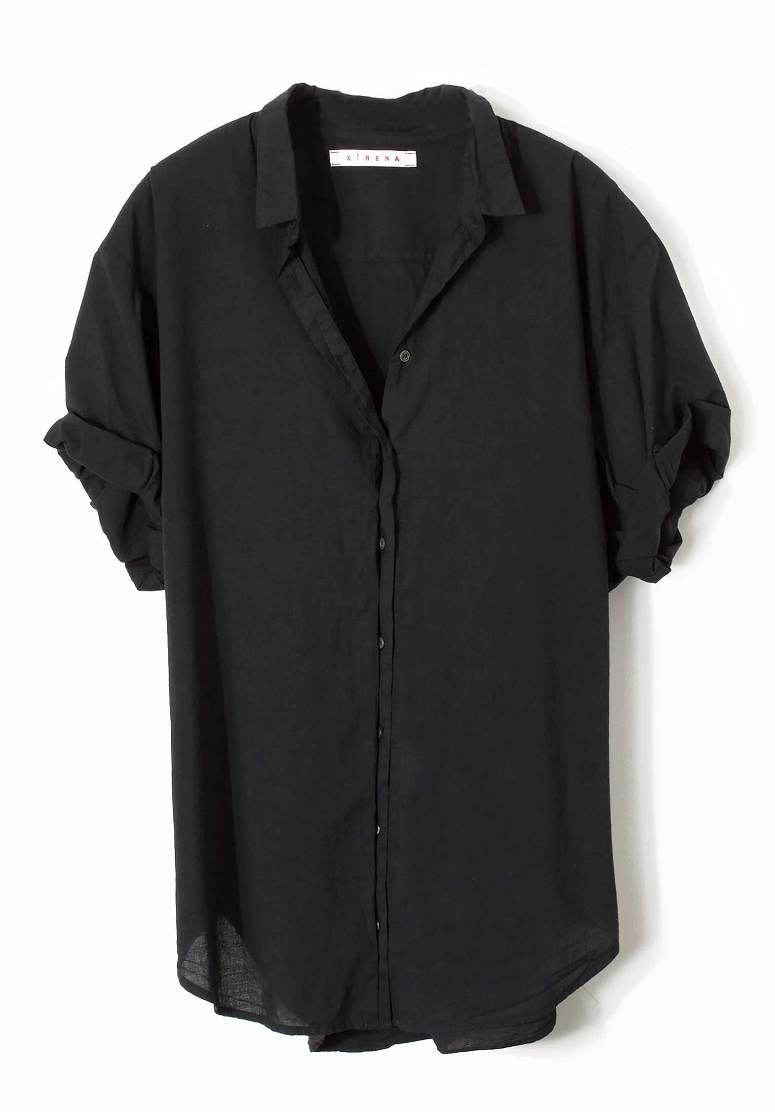 Shirt Channing Shirt Black | Color: BLACK | Size: XS Refurbished - Rue Madame is a known brand, and the standardized name is " refurbished available on Cerqular