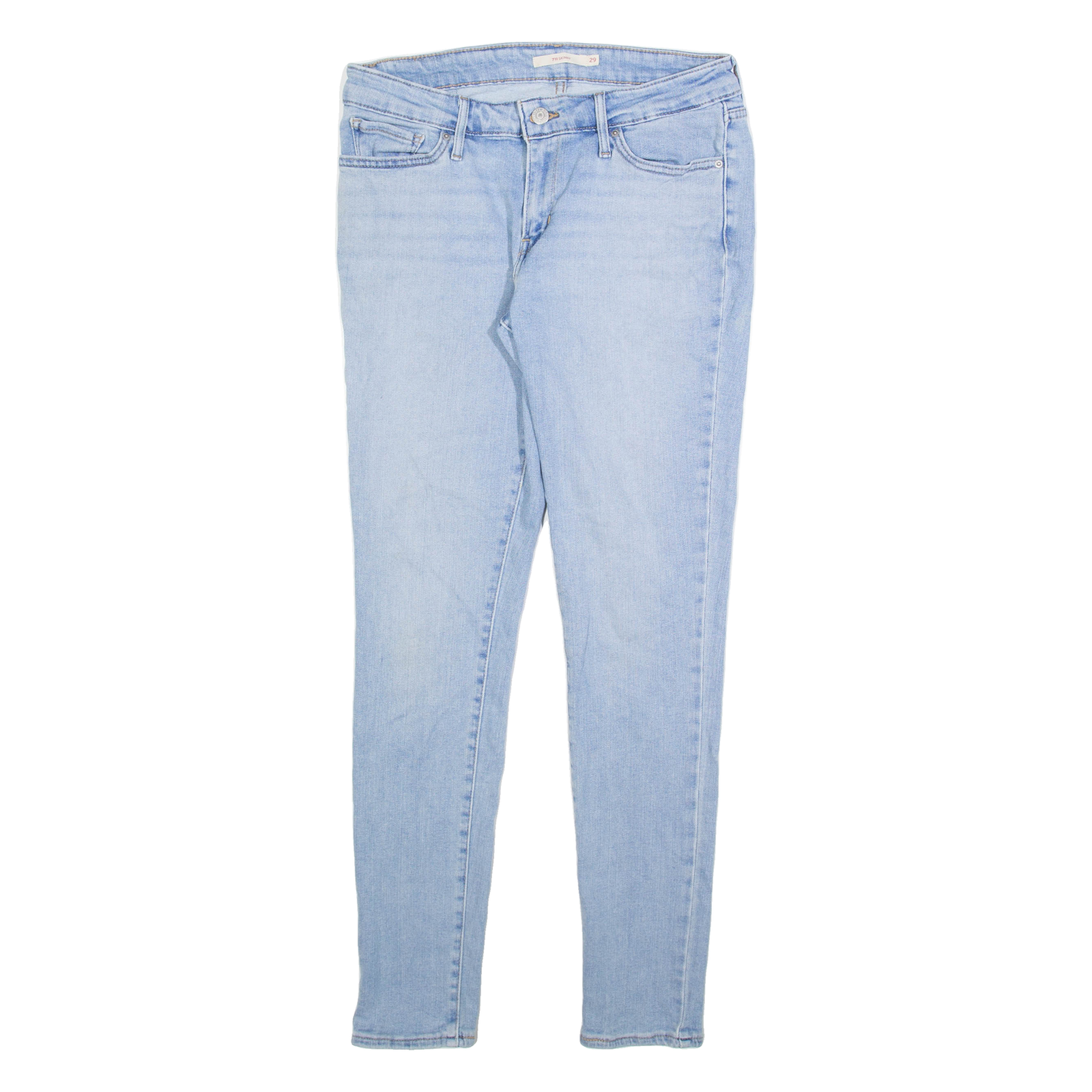 LEVI'S 711 Womens Jeans Blue Slim Skinny W29 L30 Refurbished - N/A refurbished available on Cerqular