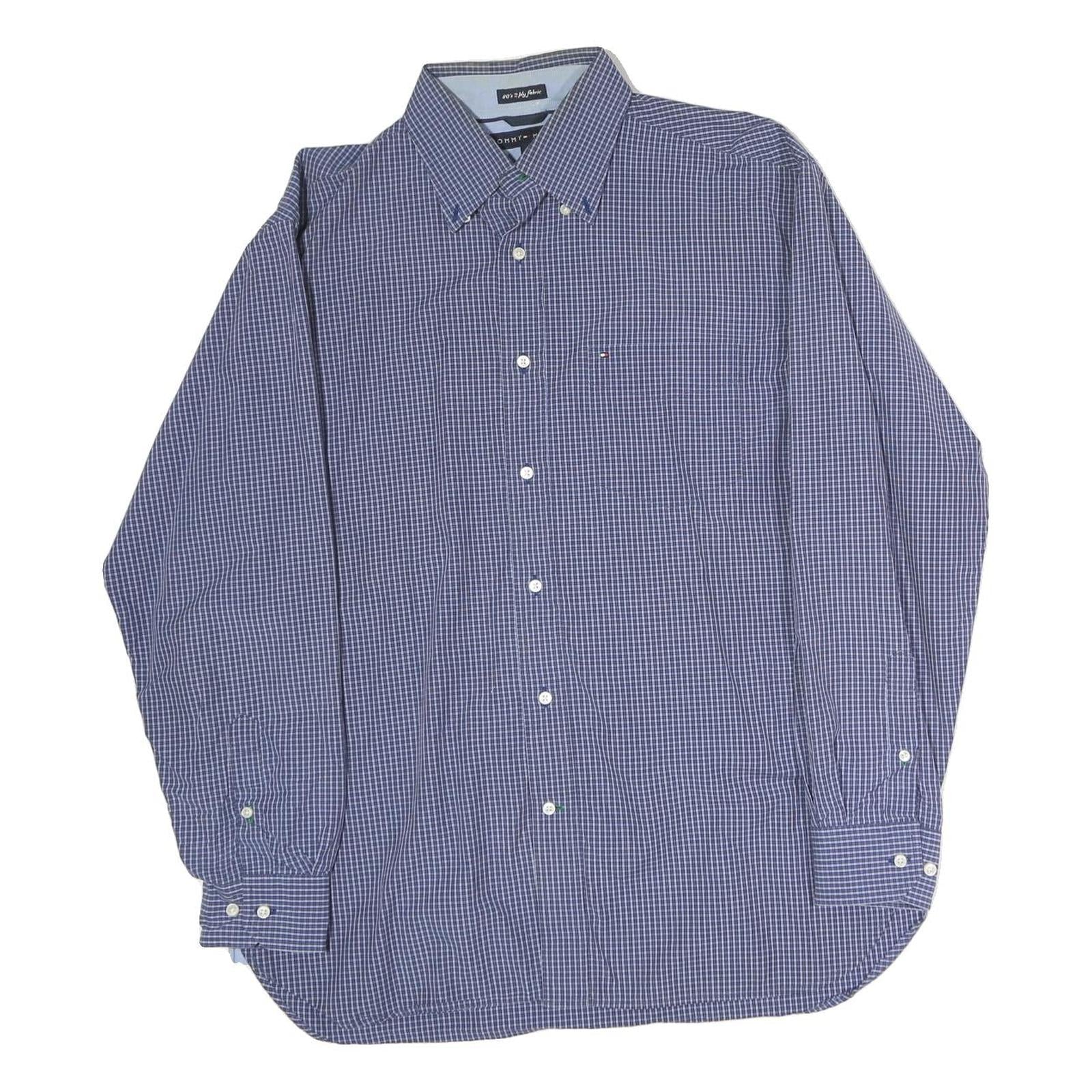 Buy TOMMY HILFIGER Mens Blue Check Shirt M Button Down Casual Cotton Refurbished - $45.49 TOMMY HILFIGER Mens Blue Check Shirt M Button Down Casual Cotton Refurbished - N/A refurbished available on Cerqular