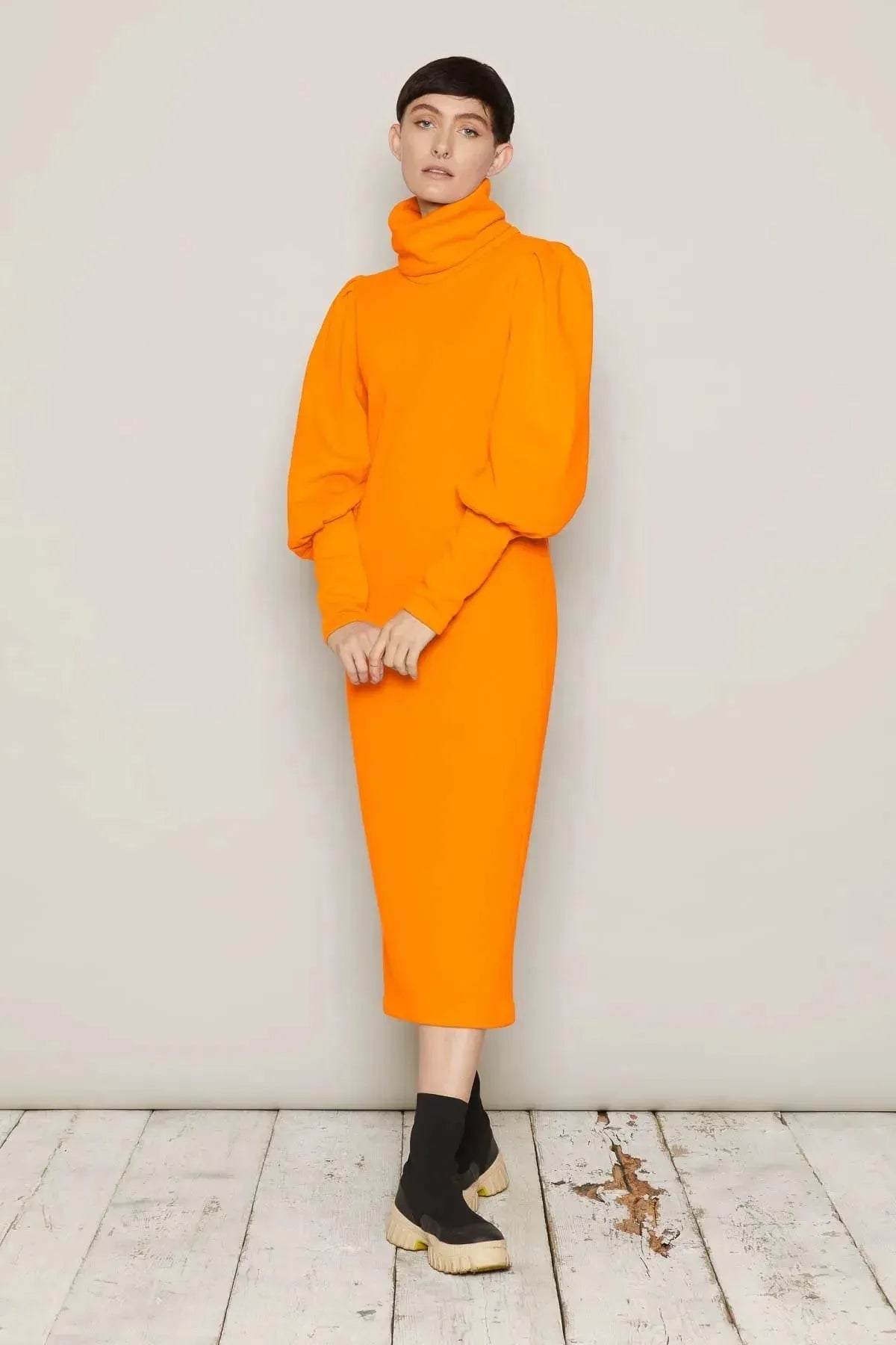Brynja Dress (Orange) | size: 5XL Refurbished - N/A refurbished available on Cerqular
