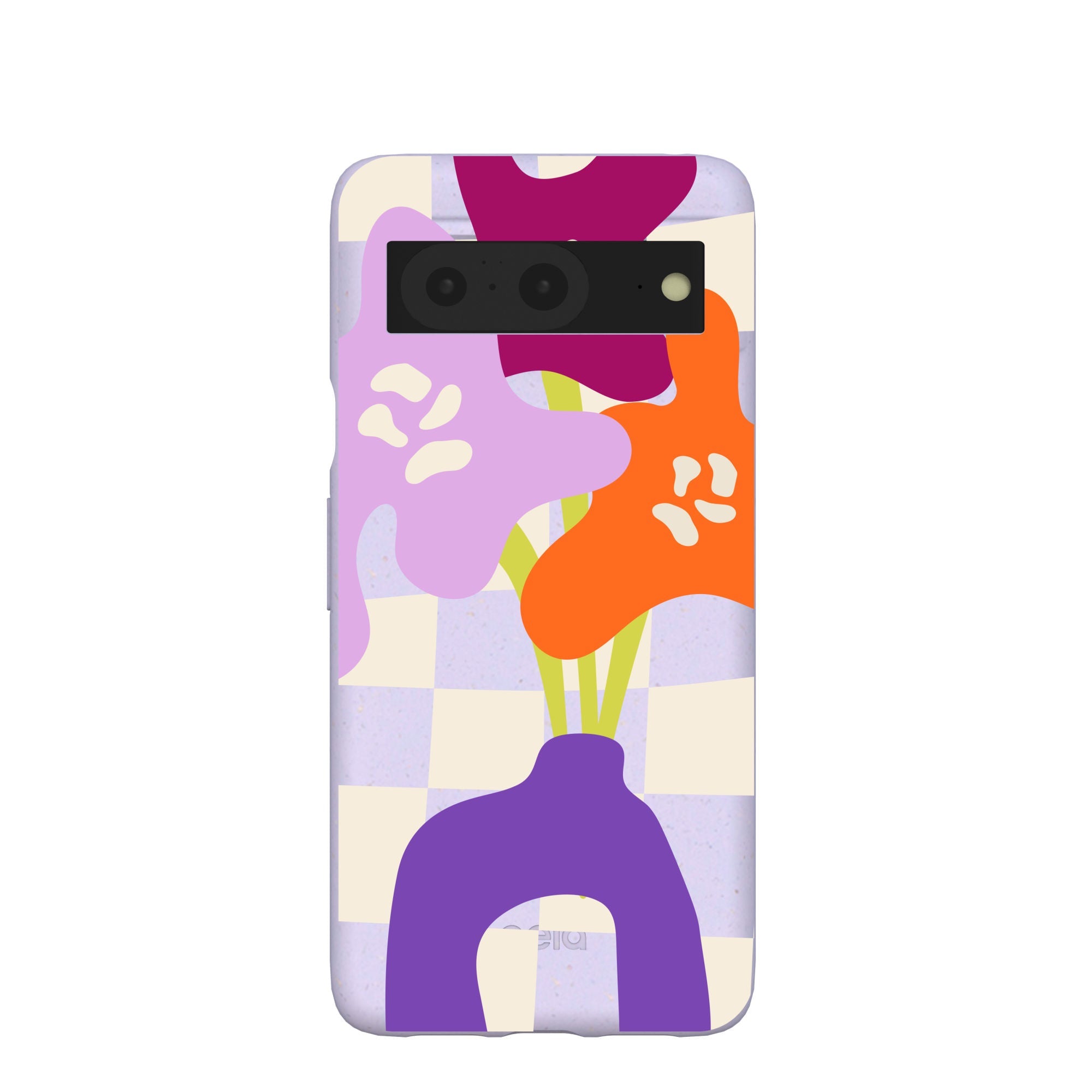 Lavender Bright Blooms Google Pixel 8 Case Refurbished - Pela Case refurbished available on Cerqular