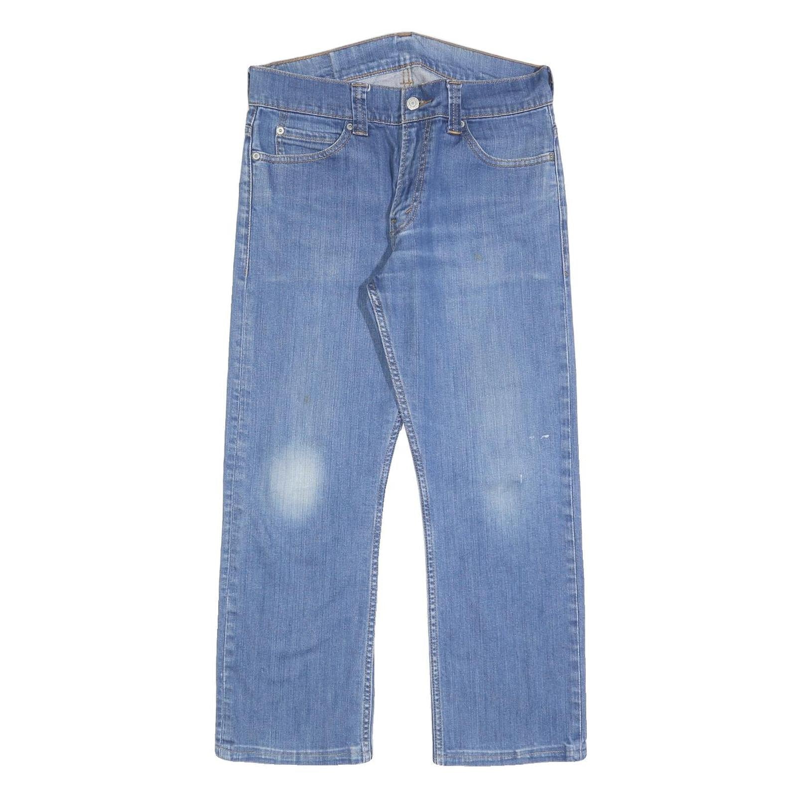 LEVI'S 506 Mens Jeans Blue Regular Straight Denim Medium W32 L25 Classic Fit Zip Refurbished - N/A refurbished available on Cerqular