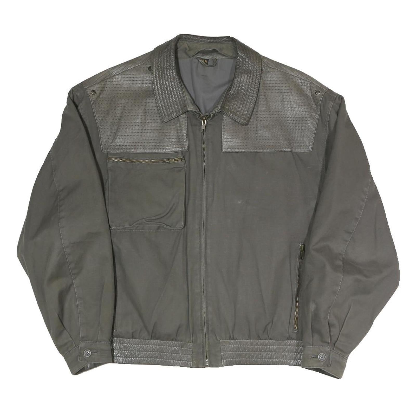 Mens Grey Polyester Blend Zip Jacket M Casual Outdoor Lightweight Regular Fit Refurbished - N/A refurbished available on Cerqular