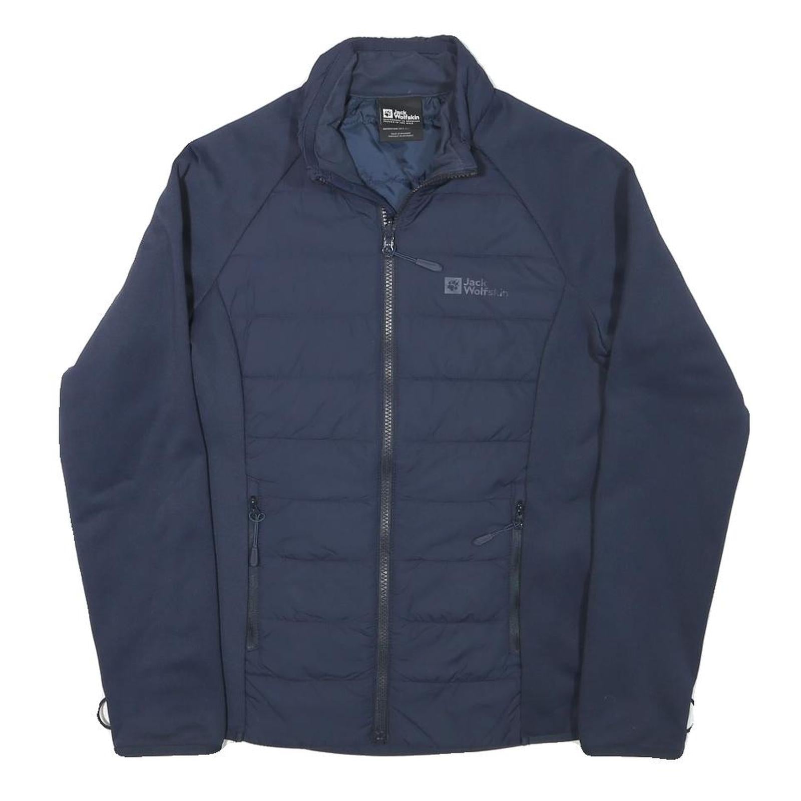 JACK WOLFSKIN Womens Navy Blue Jacket XS Polyester Blend Zip Outdoor Sportswear Refurbished - N/A refurbished available on Cerqular