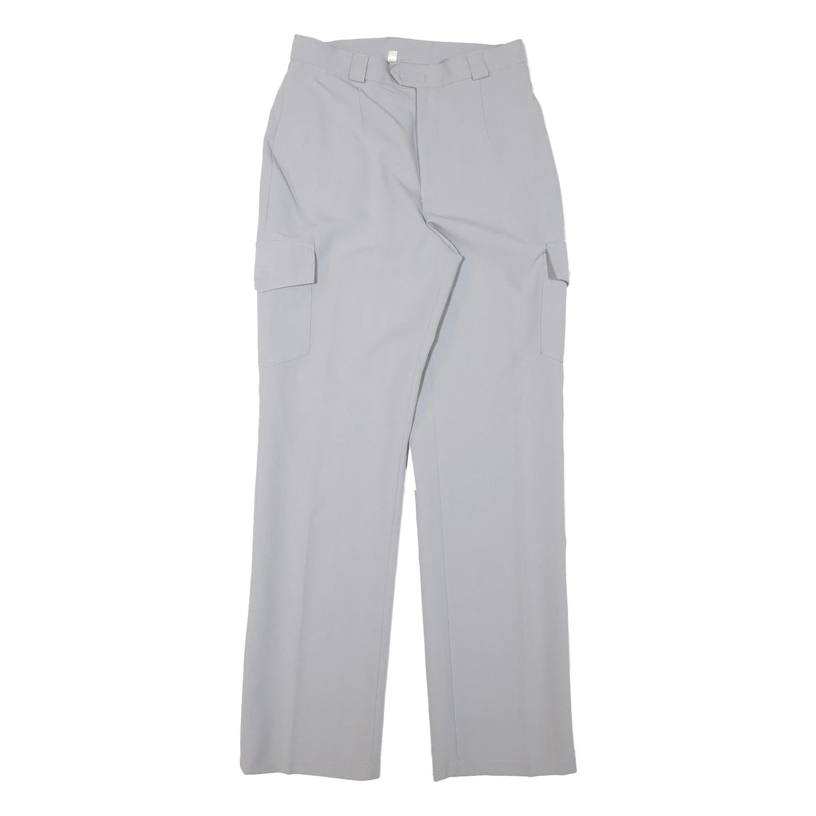 Grey Womens Polyester Blend Regular Fit Straight Leg Trousers W26 L30 Casual Refurbished - N/A refurbished available on Cerqular