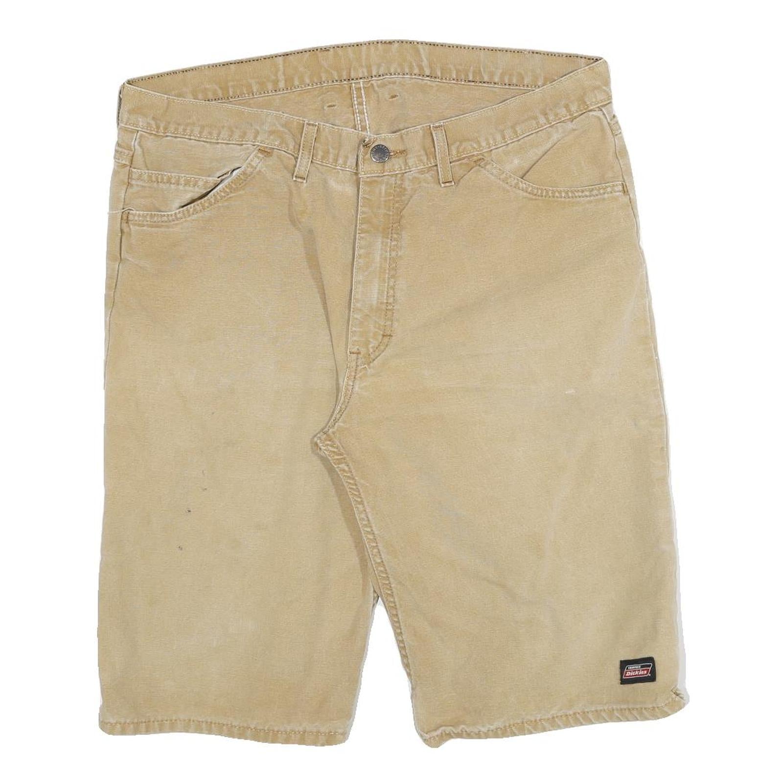 DICKIES Mens Shorts Beige Casual Cotton Blend XL W34 Workwear Utility Refurbished - N/A refurbished available on Cerqular