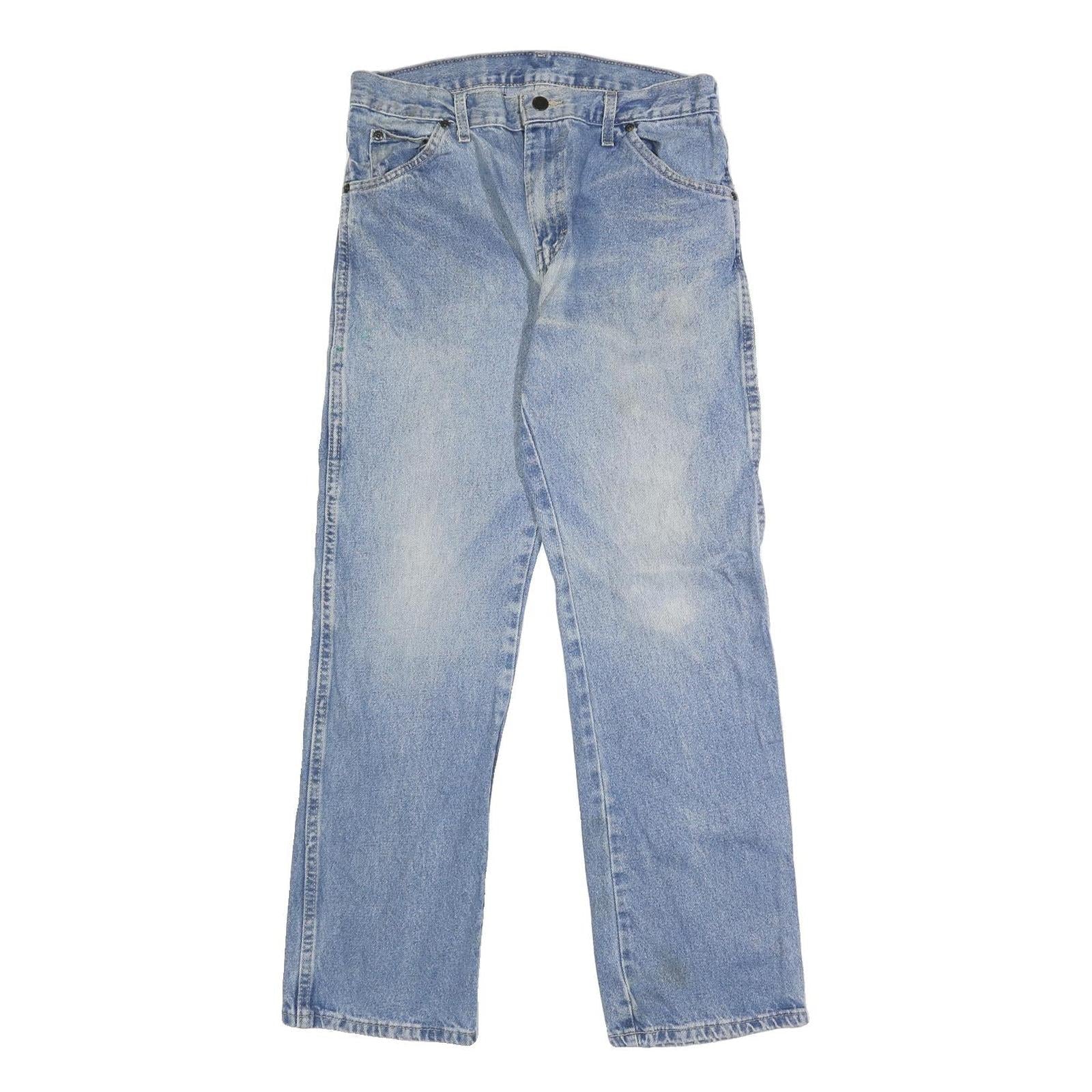 DICKIES Mens Jeans Blue Regular Straight Denim Light W30 L30 Workwear Comfort Refurbished - N/A refurbished available on Cerqular