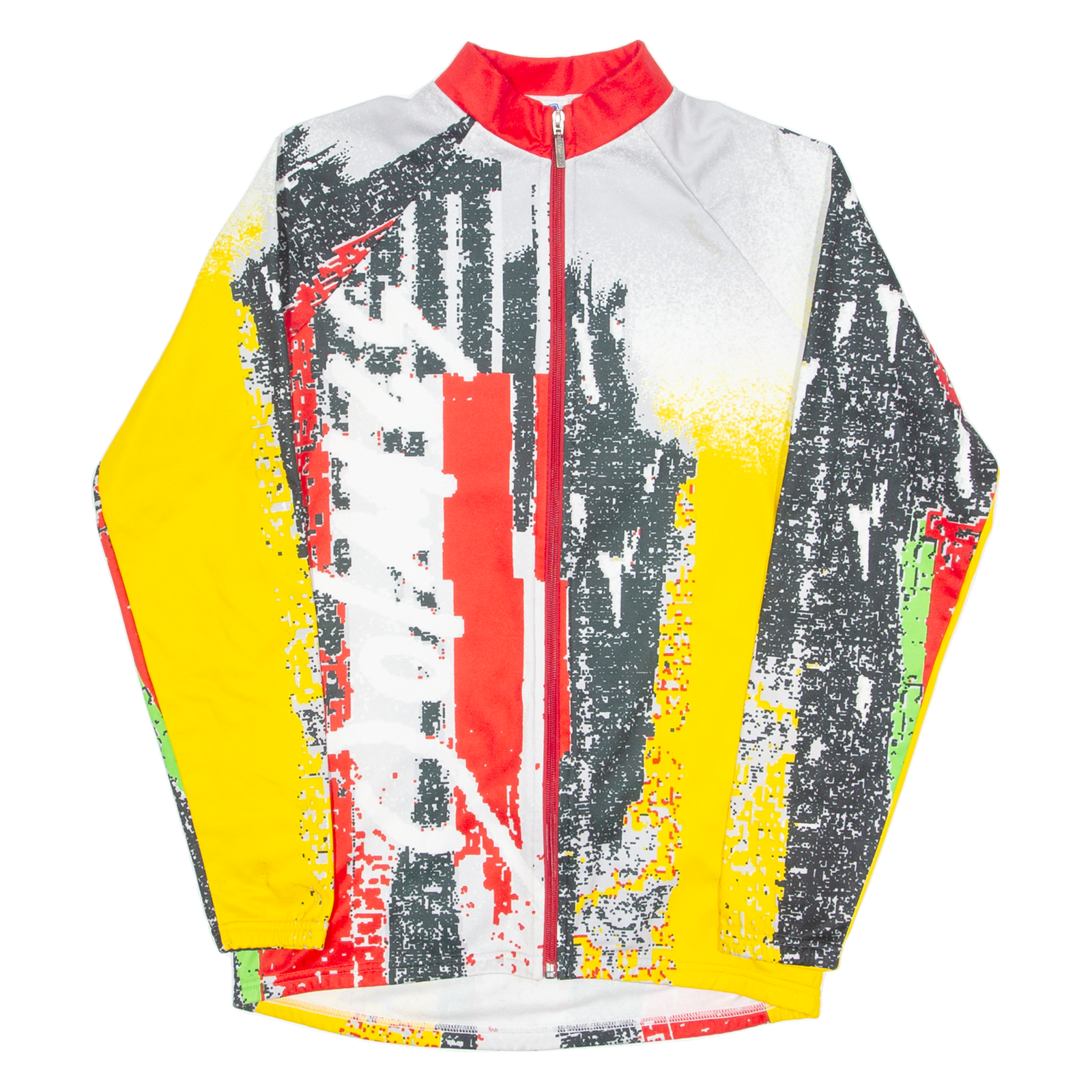SANTINI Cycling Full Zip Mens Jersey Black Long Sleeve High Neck XL Refurbished - N/A refurbished available on Cerqular