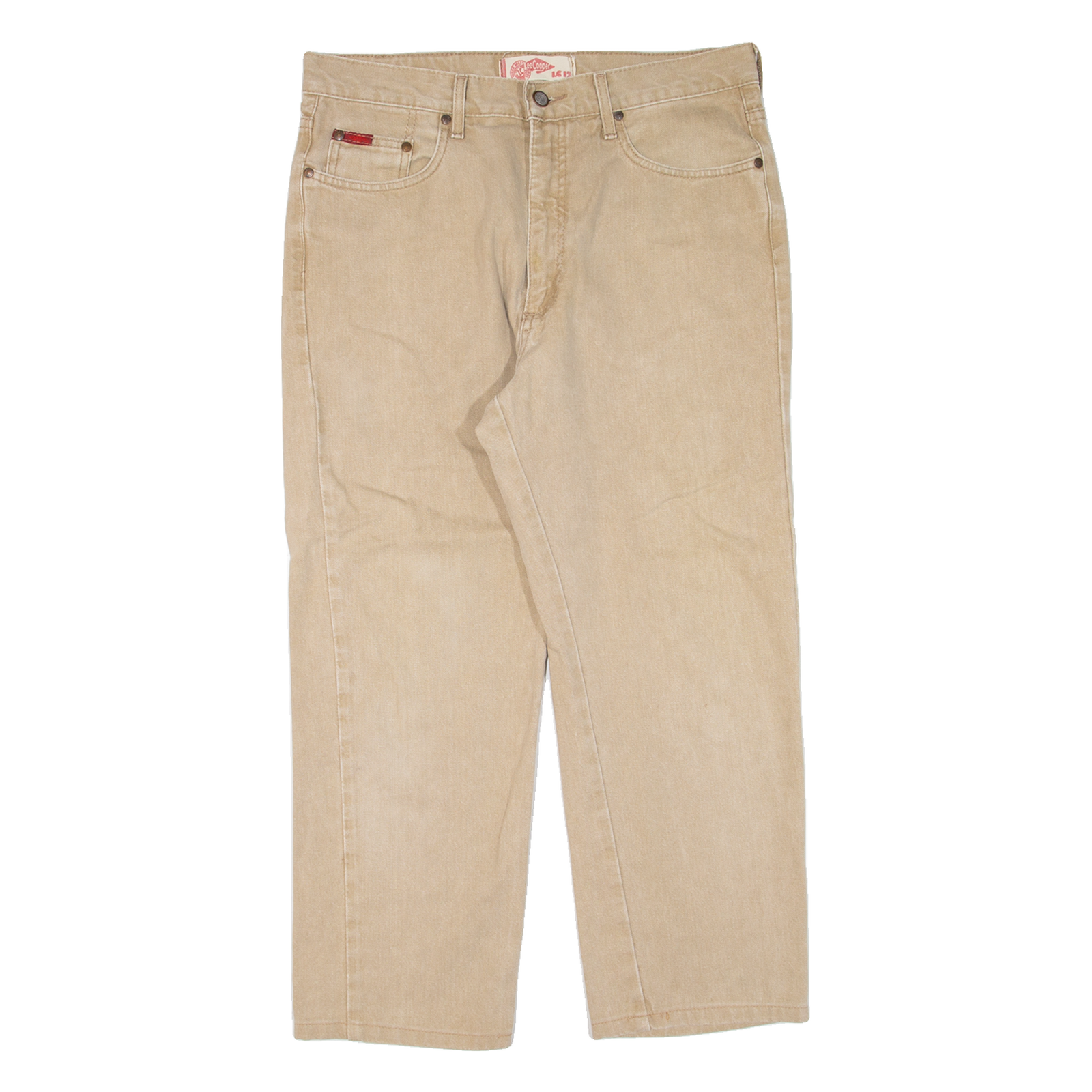 LEE COOPER Mens Trousers Beige Regular Straight W32 L24 Refurbished - N/A refurbished available on Cerqular