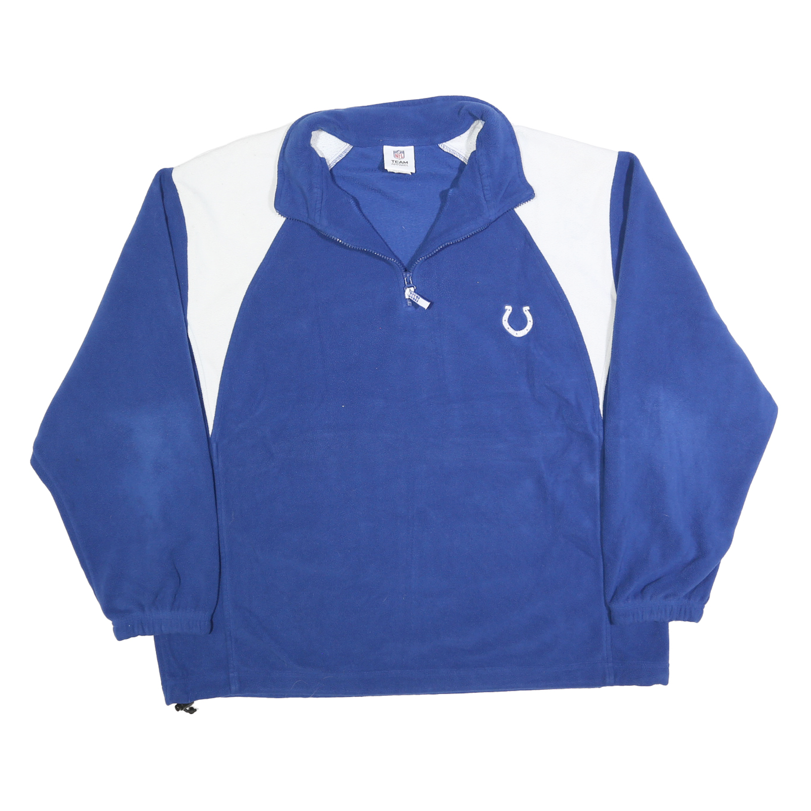 NFL Mens Blue & White Plain Pullover Crew Neck Basic Knit XL Quarter Zip Sports Refurbished - N/A refurbished available on Cerqular