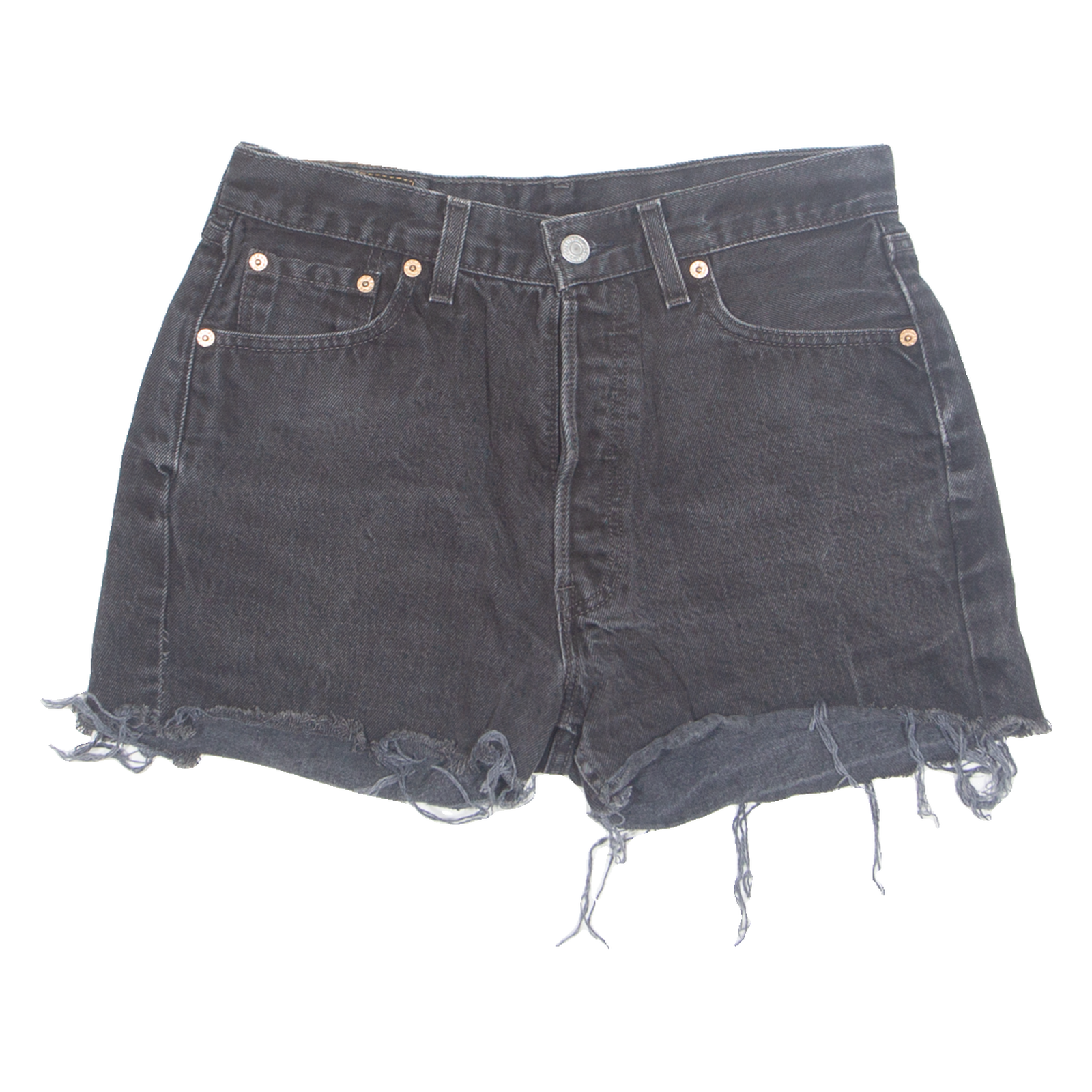 LEVI'S Cut 501 Womens Denim Shorts Black M W30 Refurbished - N/A refurbished available on Cerqular