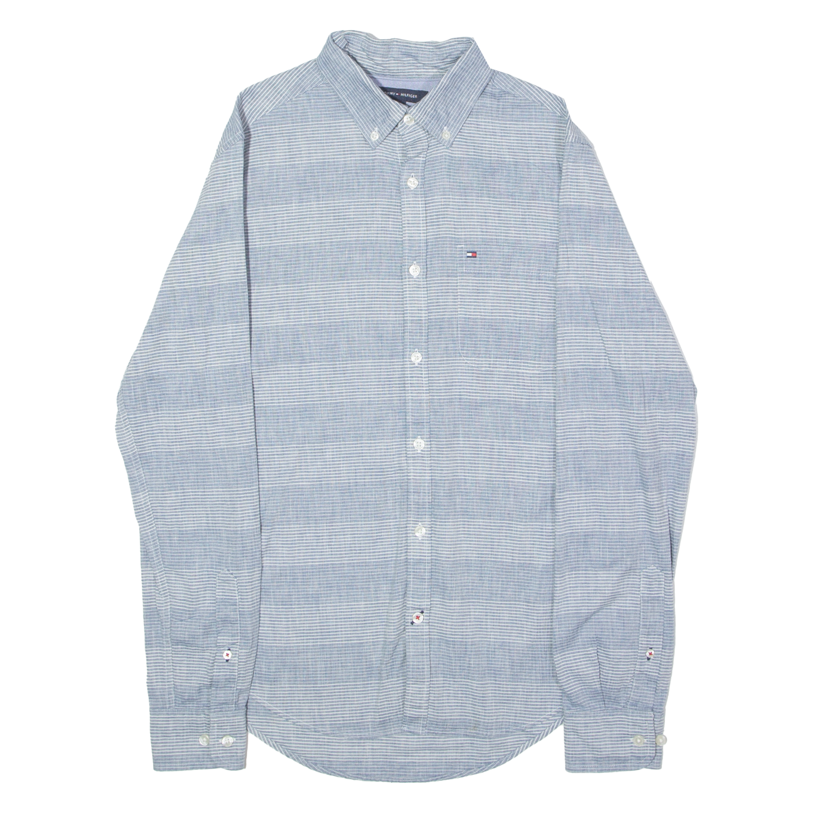 Buy TOMMY HILFIGER Slim Fit Mens Shirt Blue Striped Long Sleeve S Refurbished - $17.15 TOMMY HILFIGER Slim Fit Mens Shirt Blue Striped Long Sleeve S Refurbished - N/A refurbished available on Cerqular