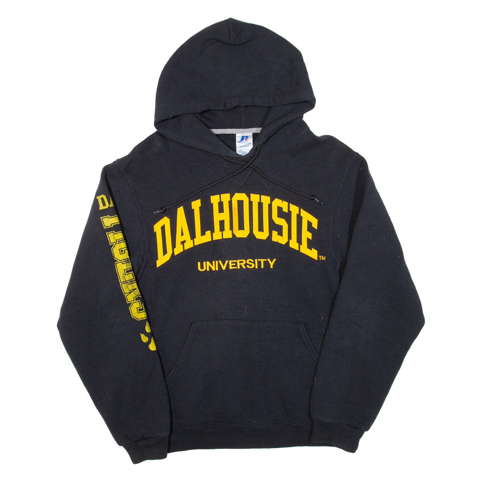 RUSSELL ATHLETIC Dalhousie University Mens Black Hoodie USA S Refurbished - N/A refurbished available on Cerqular
