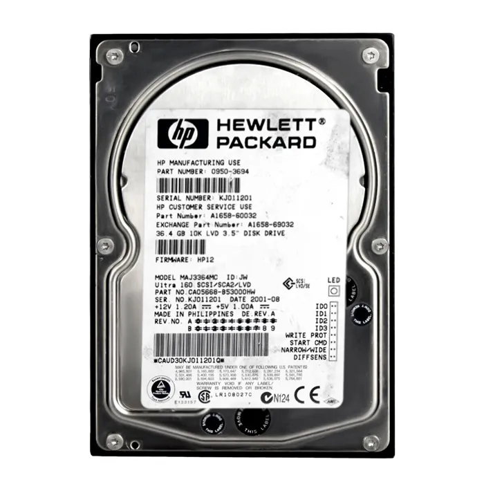 HP A1658-69032 | 36.4GB 10000RPM Ultra2 SCSI Hot Swappable LVD 80-Pin 3.5-Inch Hard Drive Refurbished - Hewlett-Packard (ou HP en abrégé) refurbished available on Gotodirect