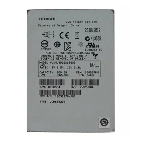 Hitachi 0B26584 | Ultrastar SSD400M Series 200GB Multi-Level Cell SAS 6Gb/s 2.5-Inch Solid State Drive Refurbished -  refurbished available on Gotodirect