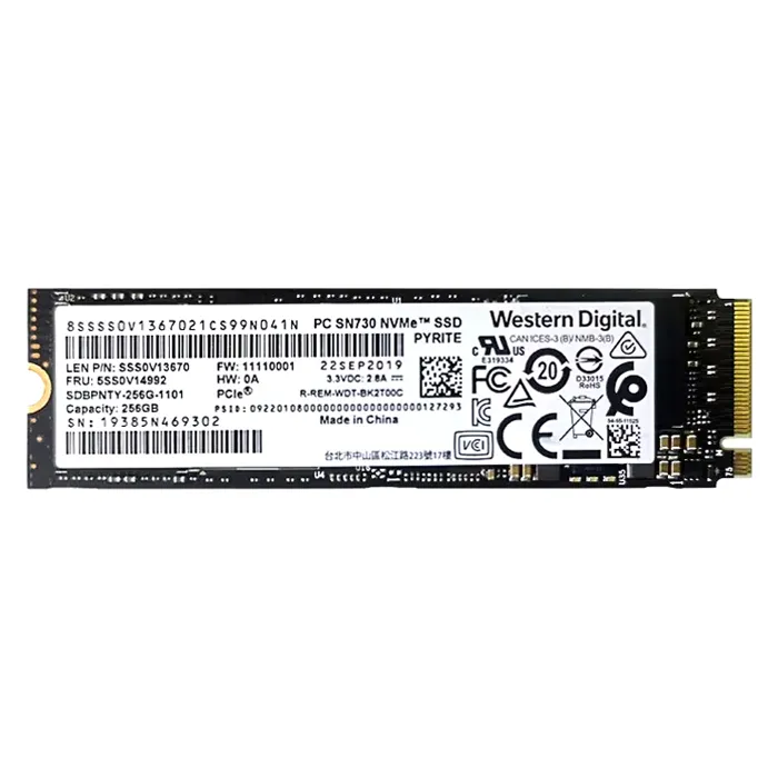 Lenovo 5SS0V14992 | 256GB Multi-Level Cell PCI Express 3.0 x4 NVMe M.2 2280 Solid State Drive Refurbished - Lenovo refurbished available on Gotodirect