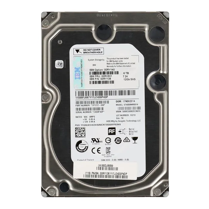 IBM 00RY138 | 6TB 7200RPM SAS 12Gb/s Nearline 3.5-inch Hard Drive Refurbished -  refurbished available on Gotodirect