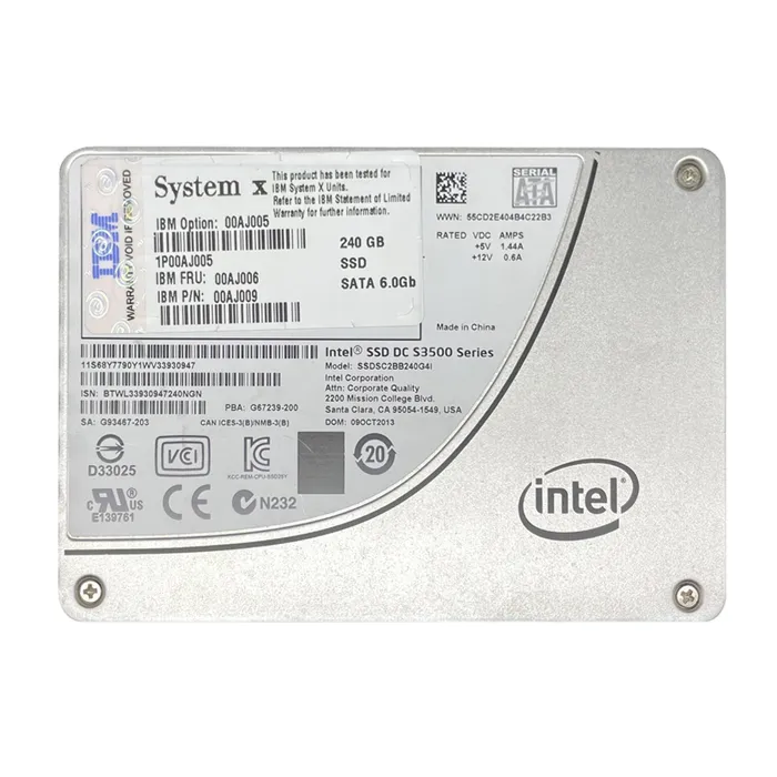 IBM 00AJ005 | 240GB Multi-Level Cell SATA 6Gb/s Hot Swappable 2.5-Inch Solid State Drive for System x3100 M4 Refurbished -  refurbished available on Gotodirect