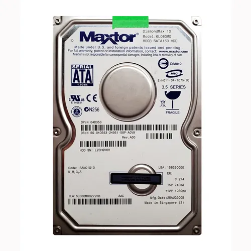 Dell 4D353 | 80GB 7200RPM SATA 1.5Gb/s 8MB Cache 3.5-Inch Hard Drive Refurbished - Dell refurbished available on Gotodirect