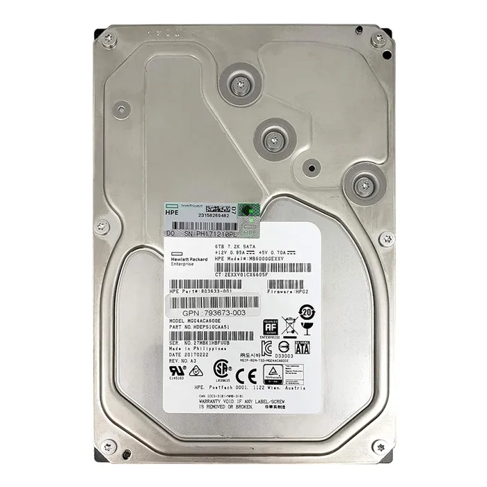 Buy HP 803633-001 | 6TB 7200RPM SATA 6Gb/s Hot-Pluggable (512e) LFF 3.5-inch Midline Hard Drive for Gen8/9 ProLiant Server Refurbished - $325.79 HP 803633-001 | 6TB 7200RPM SATA 6Gb/s Hot-Pluggable (512e) LFF 3.5-inch Midline Hard Drive for Gen8/9 ProLiant Server Refurbished - Hewlett-Packard (ou HP en abrégé) refurbished available on Gotodirect