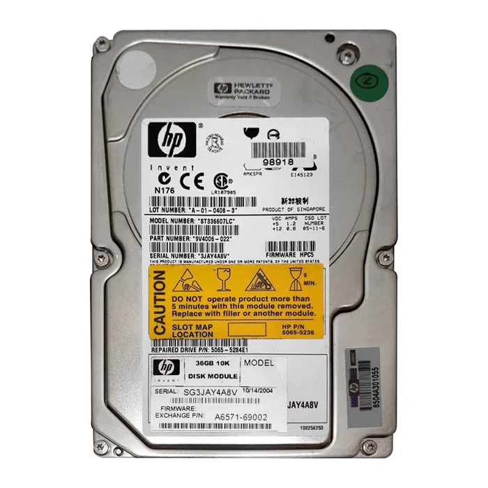 HP A6571-69002 | 36.4GB 10000RPM Ultra320 SCSI 3.5-Inch Hard Drive Refurbished - Hewlett-Packard (ou HP en abrégé) refurbished available on Gotodirect