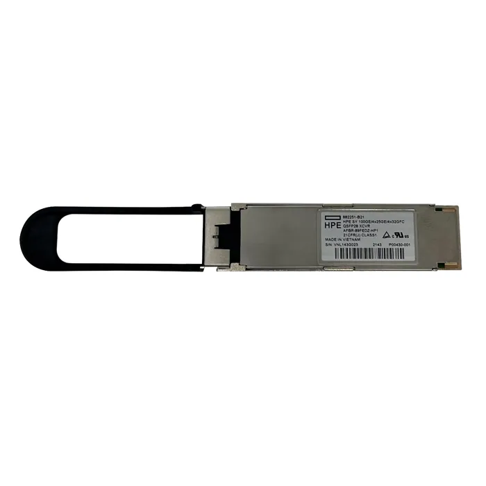 HP 882251-B21 | 100Gb/s 100GBase-SR4 Multi-Mode Fibre 100m 850nm MPO Connector QSFP28 Transceiver Module Refurbished - Hewlett-Packard (ou HP en abrégé) refurbished available on Gotodirect