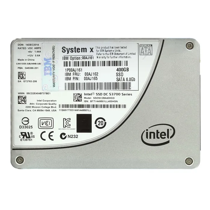 Lenovo 00AJ161 | 400GB Multi-Level Cell SATA 6Gb/s Hot Swappable 2.5-Inch Solid State Drive Refurbished - Lenovo refurbished available on Gotodirect