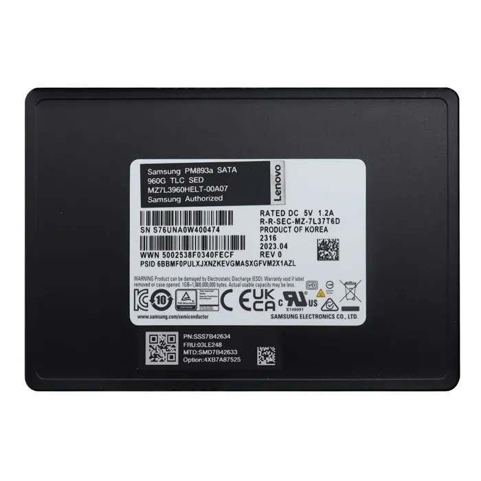 Lenovo 03LE248 | 960GB SATA 6Gb/s Read Intensive HS 2.5-inch Solid State Drive for ThinkSystem Refurbished - Lenovo refurbished available on Gotodirect