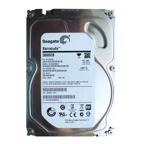 HP 662624-001 | 3TB 7200RPM SATA 6Gb/s 64MB Cache 3.5-Inch Hard Drive Refurbished - Hewlett-Packard (ou HP en abrégé) refurbished available on Gotodirect
