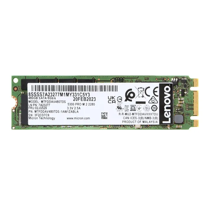 Lenovo 02JG529 | 480GB SATA 6Gb/s M.2 Solid State Drive Refurbished - Lenovo refurbished available on Gotodirect