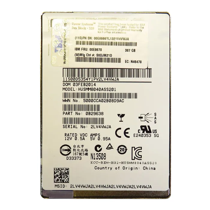 IBM 00E8670 | 387GB MLC SAS 12Gb/s 2.5-Inch Internal Solid State Drive Refurbished -  refurbished available on Gotodirect