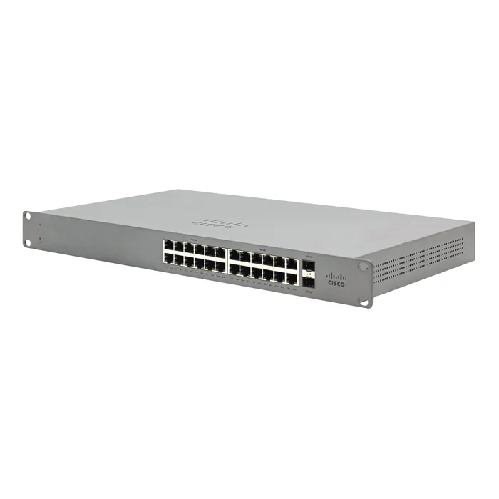 Cisco GS110-24P-HW-US | Meraki Go 24 x Ports PoE 10/100/1000Base-T 2 x 1G SFP Ports Managed Layer 2 1U Rack-mountable Gigabit Ethernet Network Switch Refurbished - Cisco Systems Inc. refurbished available on Gotodirect