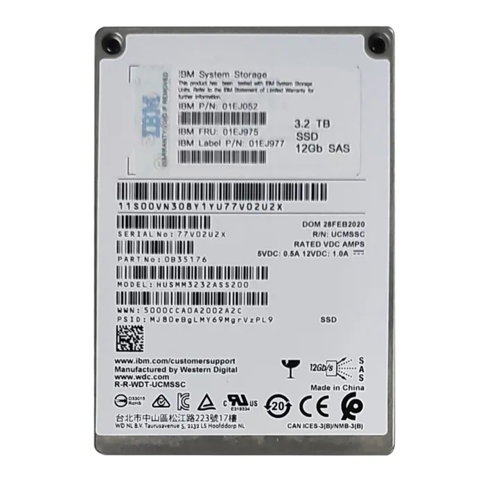 IBM 01EJ975 | 3.2TB Multi-Level Cell SAS 12Gb/s 2.5-Inch Solid State Drive for System Storage Refurbished -  refurbished available on Gotodirect