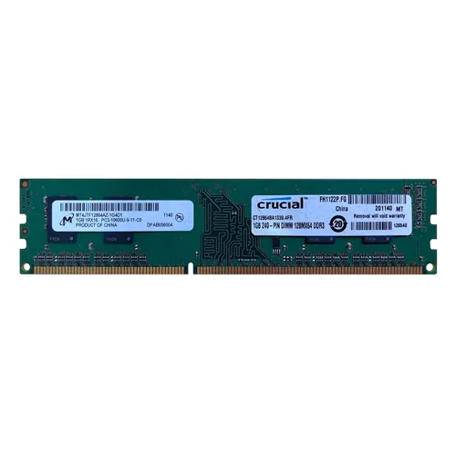 Micron MT4JTF12864AZ-1G4D1 | 1GB DDR3-1333MHz PC3-10600 Non-ECC Unbuffered UDIMM CL9 1Rx16 1.5V 240-Pin Memory Module Refurbished -  refurbished available on Gotodirect