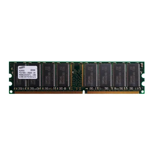 Samsung M368L6423DTL-CBO | 512MB DDR-266MHz PC-2100 Non-ECC Unbuffered UDIMM CL2.5 2Rx8 2.5V 184-Pin Memory Module Refurbished - Samsung refurbished available on Gotodirect